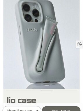 RHODE Grey Lip Case